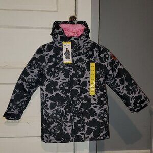 Roxy Youth Girls Parka Winter Jacket Black Size Small 7/8